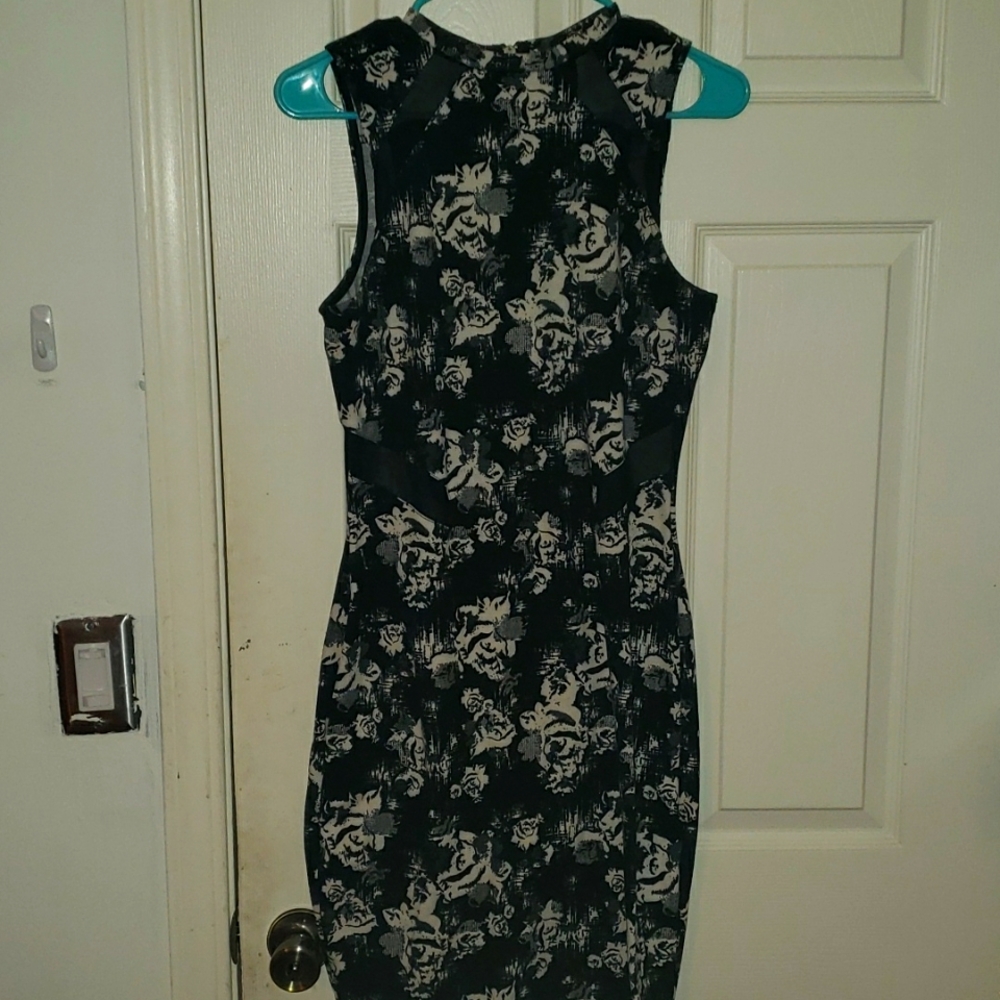 Material Girl Black Body Con Dress